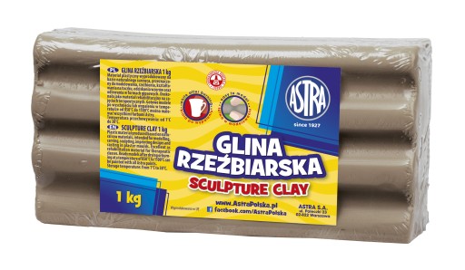 Astra sochárska hlina 1 kg svetlo béžová