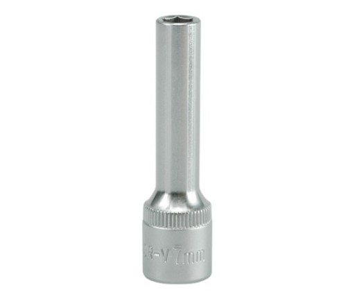 YATO ZÁSUVKA 7MM 3/8 - 6 AGONÁLNY CRV DLHÝ YT-3821