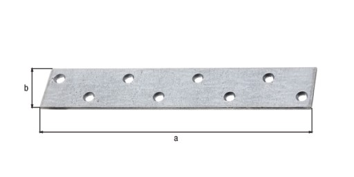 Pozinkovaný plochý konektor ALBERTS 170x30 mm