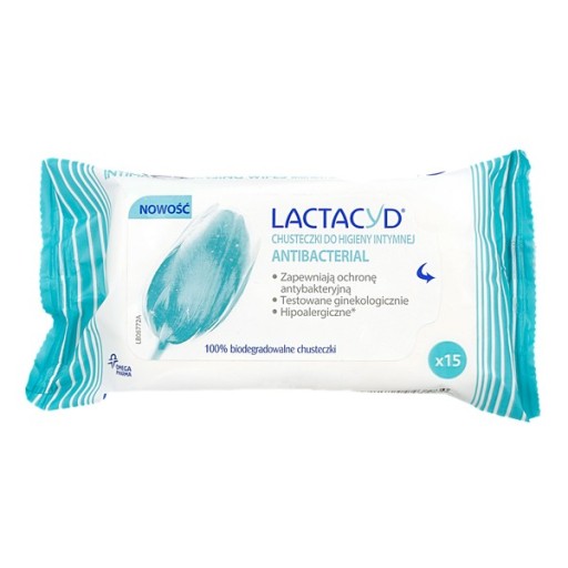 Lactacyd Antibakteriálne obrúsky na intímnu hygienu, 1 balenie - 15 ks