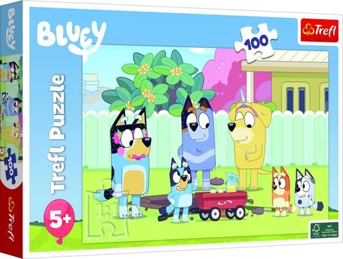 Puzzle 100 psov Funny World Bluey Blu Trefl