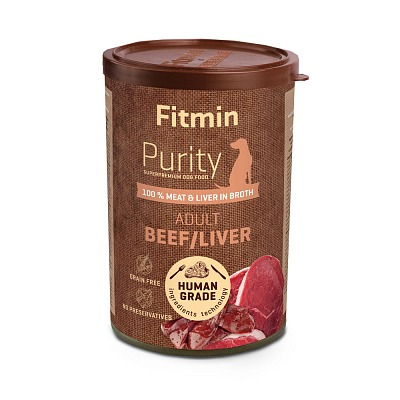 Fitmin Purity dog mokré krmivo pre psov hovädzie mäso s pečeňou 400g