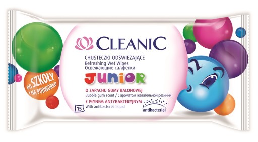Cleanic Junior osviežujúce obrúsky pre deti