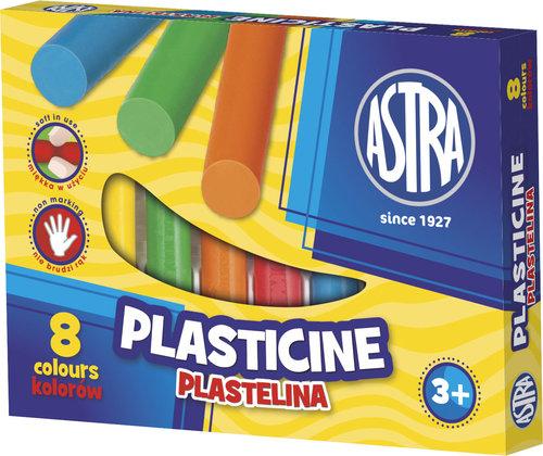 Plastelína 8 farieb, ASTRA