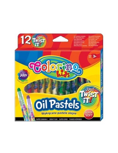 Krútené olejové pastely, 12 farieb Colorino