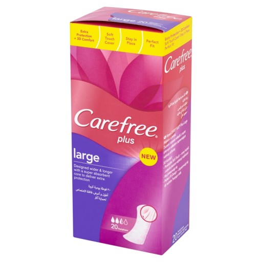 Carefree Plus Large hygienické vložky 20 ks