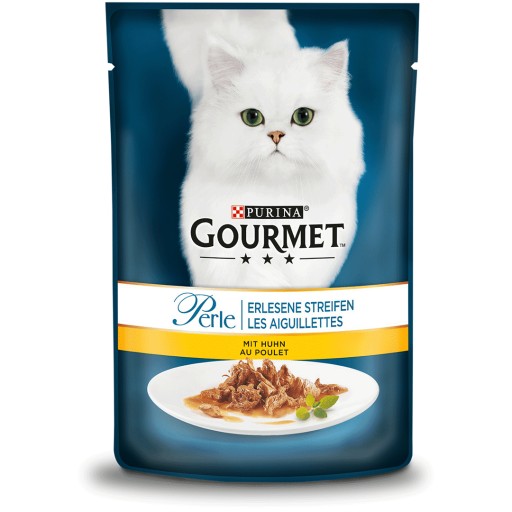 Gourmet Mokré krmivo pre mačky kuracie 1x85g