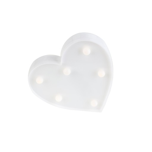 LED PLASTOVÉ SRDCE SVETLÁ VENČICA