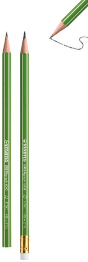 Ceruzka Green Graph s gumou - Stabilo - HB