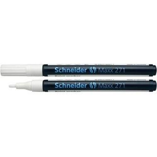 SCHNEIDER 271 olejový popisovač biely 1-2mm guľatý.