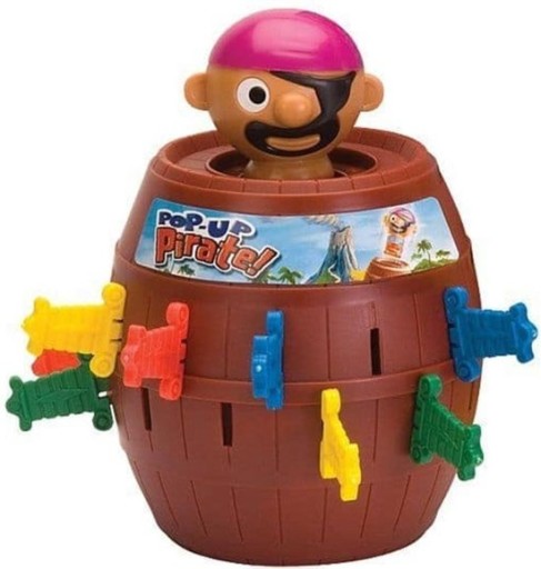 ZRUČNOSTNÁ HRA CRAZY BARREL JUMPING PIRÁT