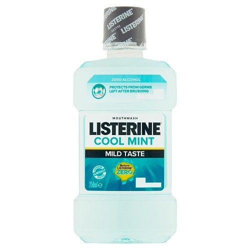 Johnson Listerine ústna voda 500 ml Cool Mint Zero