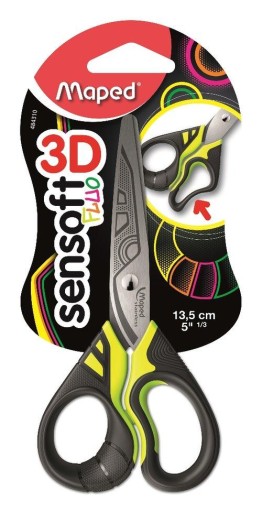 NOŽNICE MAPED SENSOFT FLUO 13 CM