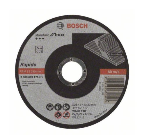 Bosch rezací kotúč 125x1,0x22,23mm 2608603171