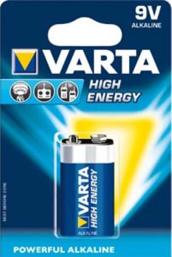 VARTA 6LR61 1BL LONGLIFE POWER ALKAIC (4922) 9V