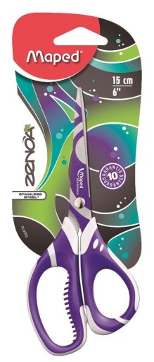 ŠKOLSKÉ KANCELÁRSKE NOŽNICE MAPOVANÉ ZENOA FIT 15 CM