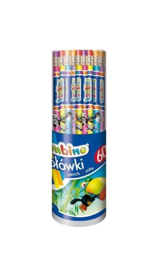 Ceruzka s gumou BAMBINO tubový mix MAJEWSKI 1673