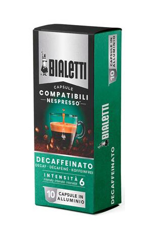 Káva Bialetti Nespresso Decaffeinato 10 čapovaných kapsúl