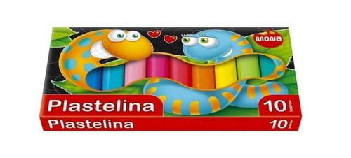 Mäkká plastelína MONA, 10 farieb St.MAJEWSKI