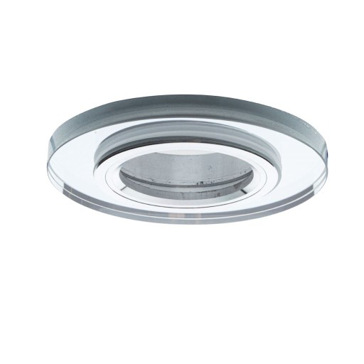 Zápustné svietidlo MR16 ROUND pevné GLASS CHROME transparent (OH26) MILAG