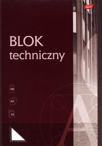 Technický blok A4 biely UNIPAP