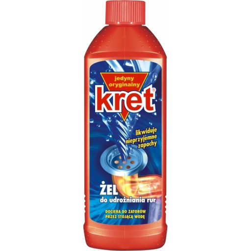 007152 - KRET - gél na odblokovanie potrubia - 500g