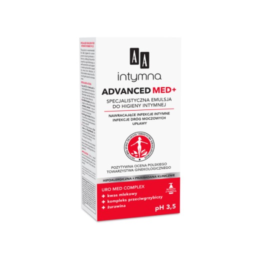 Emulzia AA Intymna Advanced Med+ na intímnu hygienu