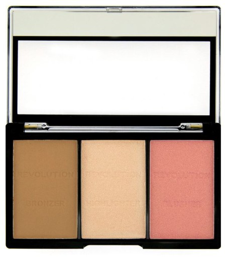 PALETA NA KONTÚROVANIE TVÁRE BRONZER LUSH + REVOLUTION HIGHLIGHTER