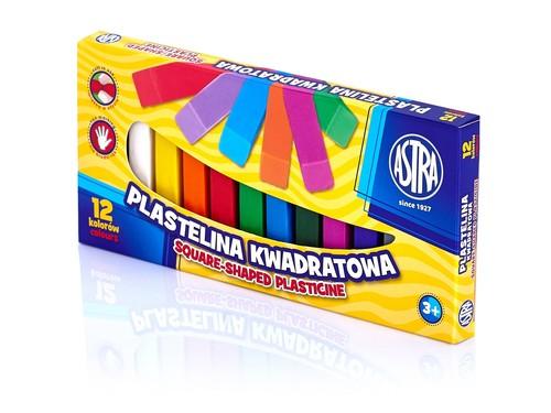 Plastelína 12 farieb hranatá Astra