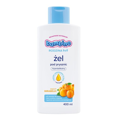 Bambino Family Hyper-jemný sprchový gél - vôňa Mirabelka 400ml