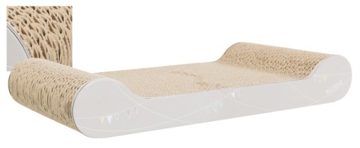 Kartónové škrabadlo Trixie Junior 38x6x18cm svetlosivé