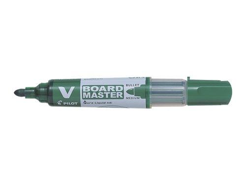 ZNAČOVAČ ZA SUCHA Pilot V Board Master, okrúhly hrot, 6 mm, ZELENÝ