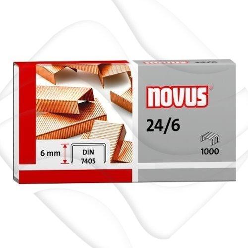 NOVUS Medené spony 24/6 1000 kusov
