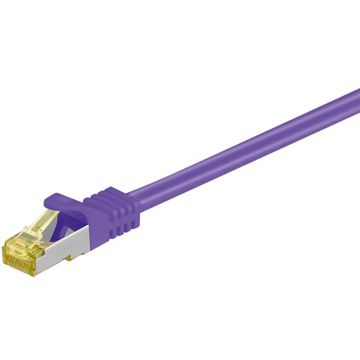 CAT6A S/FTP so sieťovým káblom CAT7 Fialový 0,5 m