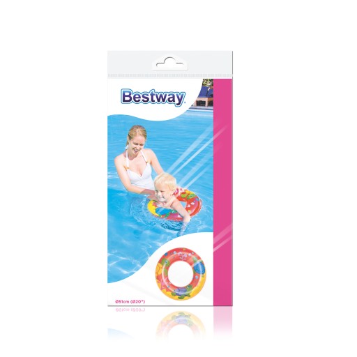 Nafukovací kruh na plávanie pre deti 51 cm Bestway
