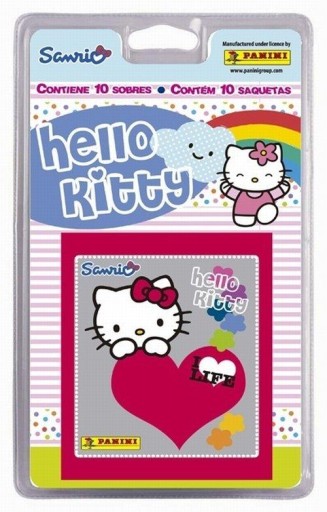 SADA NÁLEPKOV HELLO KITTY BLISTER SET 5 BALENÍ 25 KS.