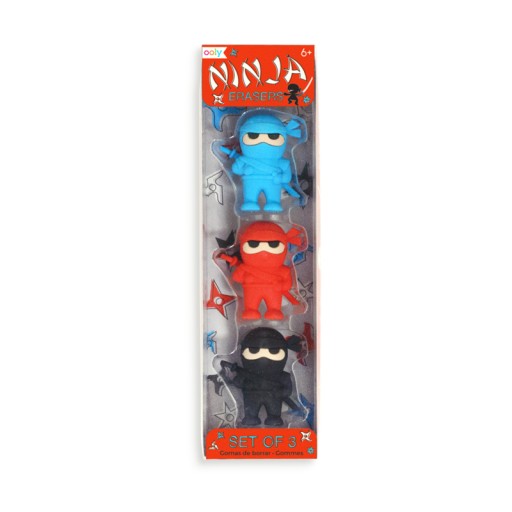 Ninja Ooly brúsna guma Multicolor 3 ks
