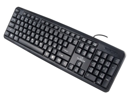 KÁBLOVÁ KLÁVESNICA ŠTANDARDNÉ USB UA TITANUM