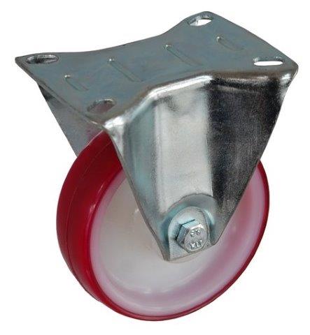 kolieska kolieska vozíky 100mm polyuretán FIXED 13BC