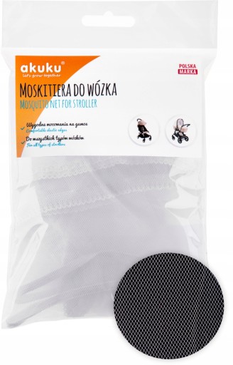 AKUKU UNIVERZÁLNA SIEŤKA NA KOMÁRNY KOČÍK BIELY 0445