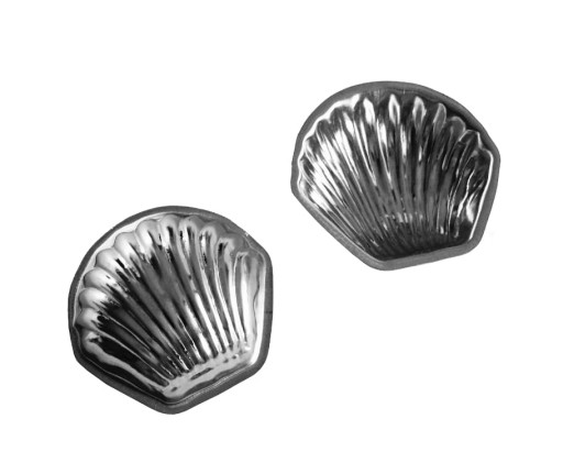 Formičky na škrupiny, malé, 3,4 cm - na madeleine, 10 ks.
