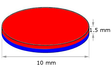 MAGNET 10x1,5 mm VALEC 3M -10 KS Nosnosť ~1kg