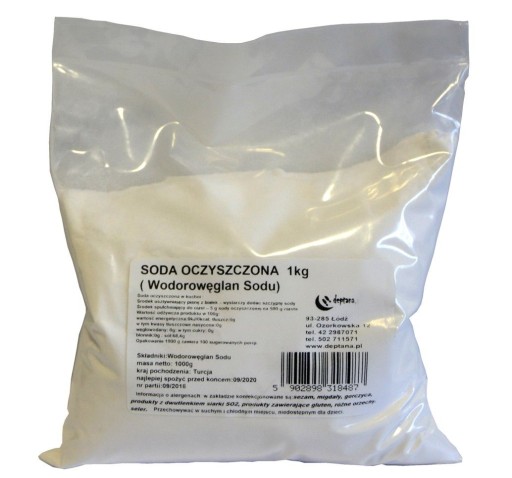 Jedlá SÓDA bikarbóna hydrogénuhličitan sodný 1kg