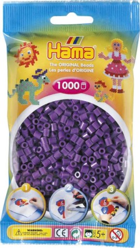 Hama MIDI Beads 1000 Beads 207-07 Fialová