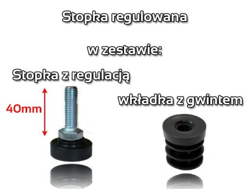 NASTAVITEĽNÁ NOHA, ČIERNA, PRE POTRUBIE FI 25 TRIS FI25