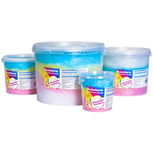 Farebná dúhová cukrová vata Rainbow Cotton Candy