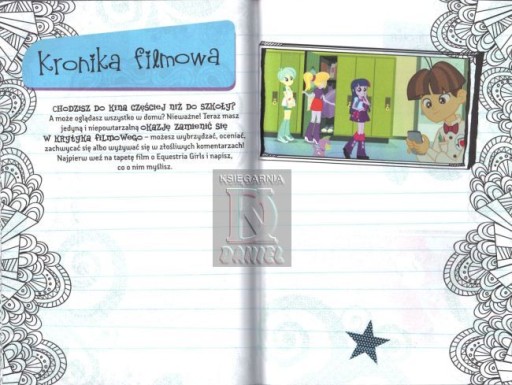 SEKRETÁRKA Equestria girls Diár My Little Pony - KD