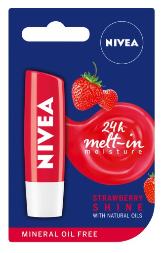 Ochranný rúž NIVEA Strawberry Shine