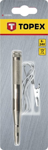 Samoinštalačný tester. 6-24V, 115mm TOPEX 39D081