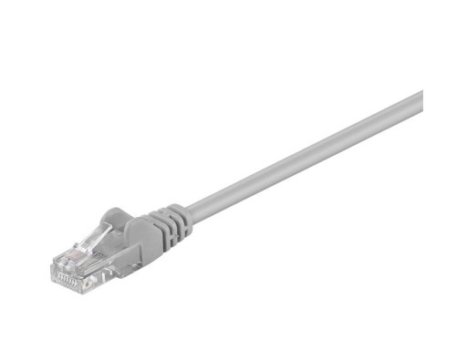 CAT5e U/UTP sieťový kábel, šedý 1 m